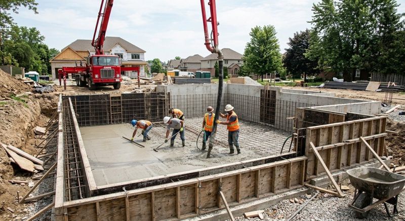 Basement Concrete Installation in Monroe, MI