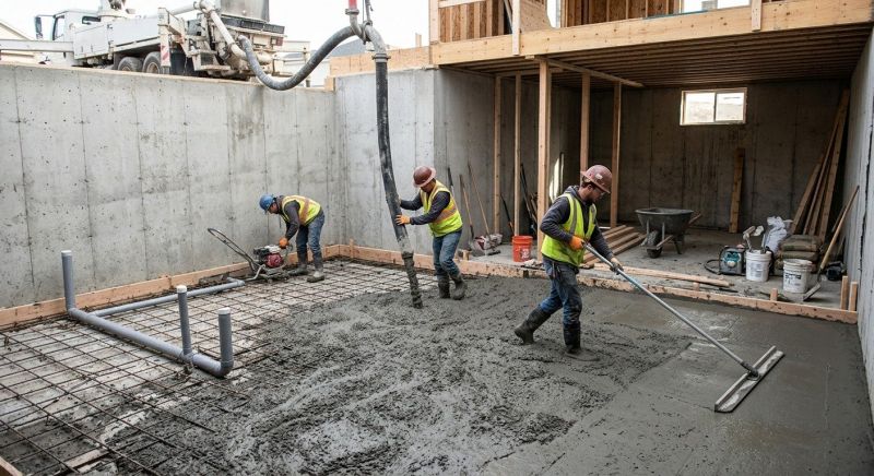 Basement Concrete Installation in Southgate, MI