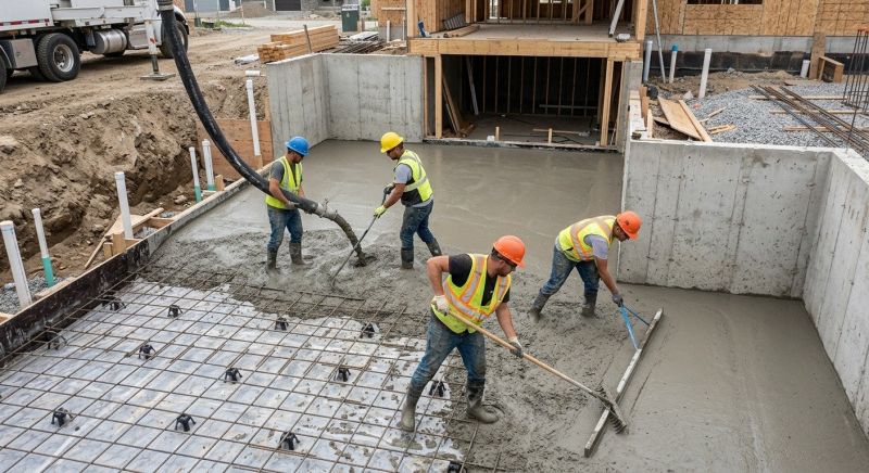 Basement Concrete Installation in Temperance, MI