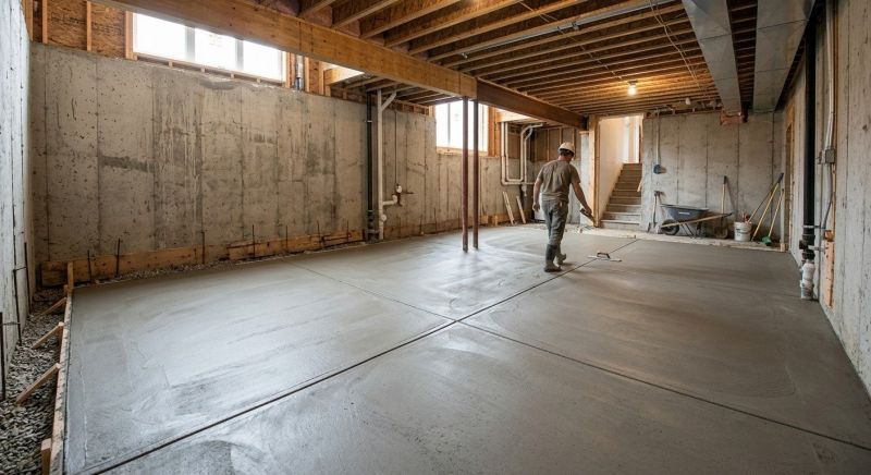 Basement Slab Installation in Monroe, MI