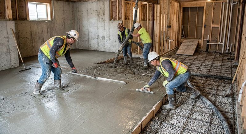 Basement Slab Installation in Monroe, MI