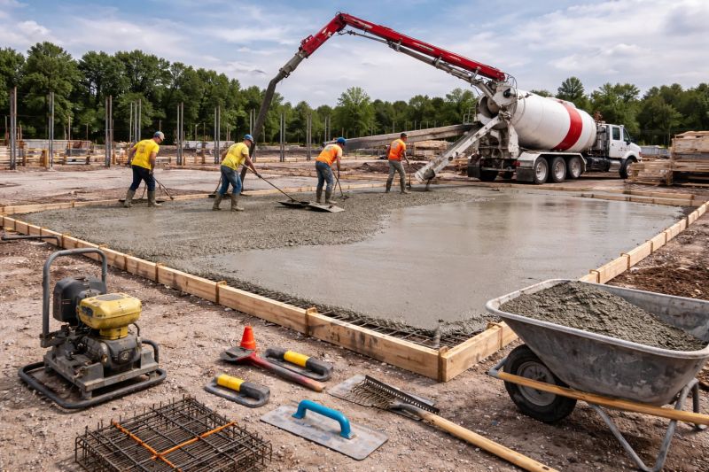 Commercial Slab Construction in Dundee, MI