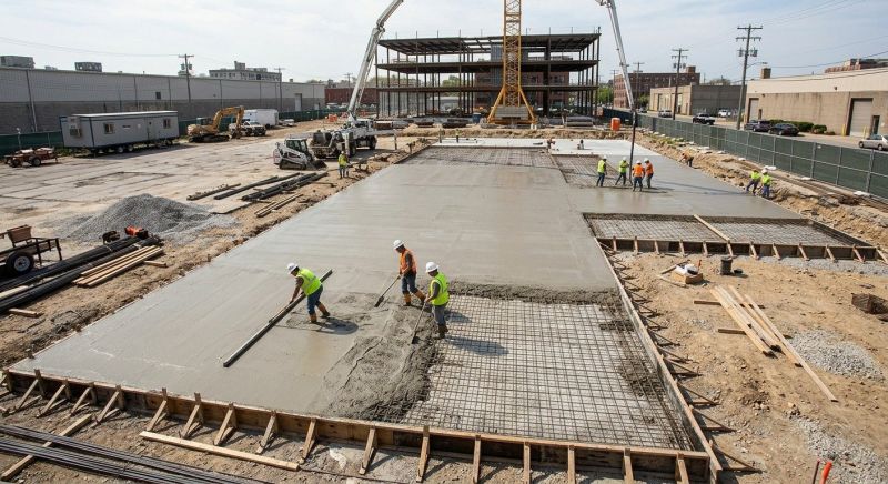 Commercial Slab Construction in Monroe, MI