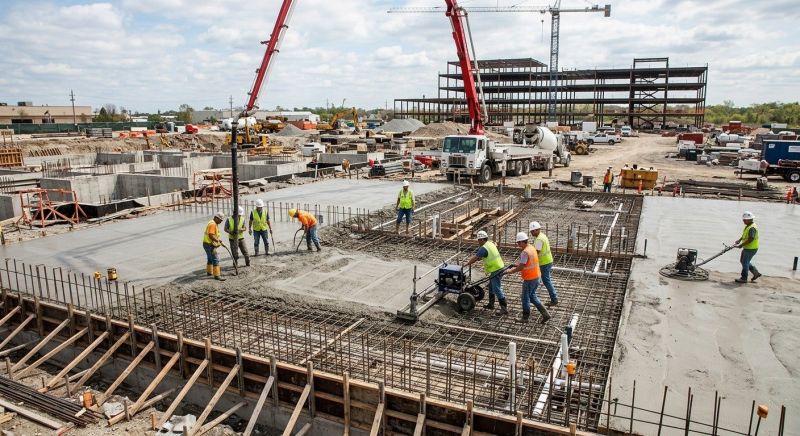 Commercial Slab Installation in Southgate, MI