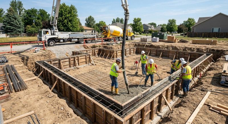 Concrete Foundation Installation in Monroe, MI